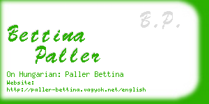 bettina paller business card